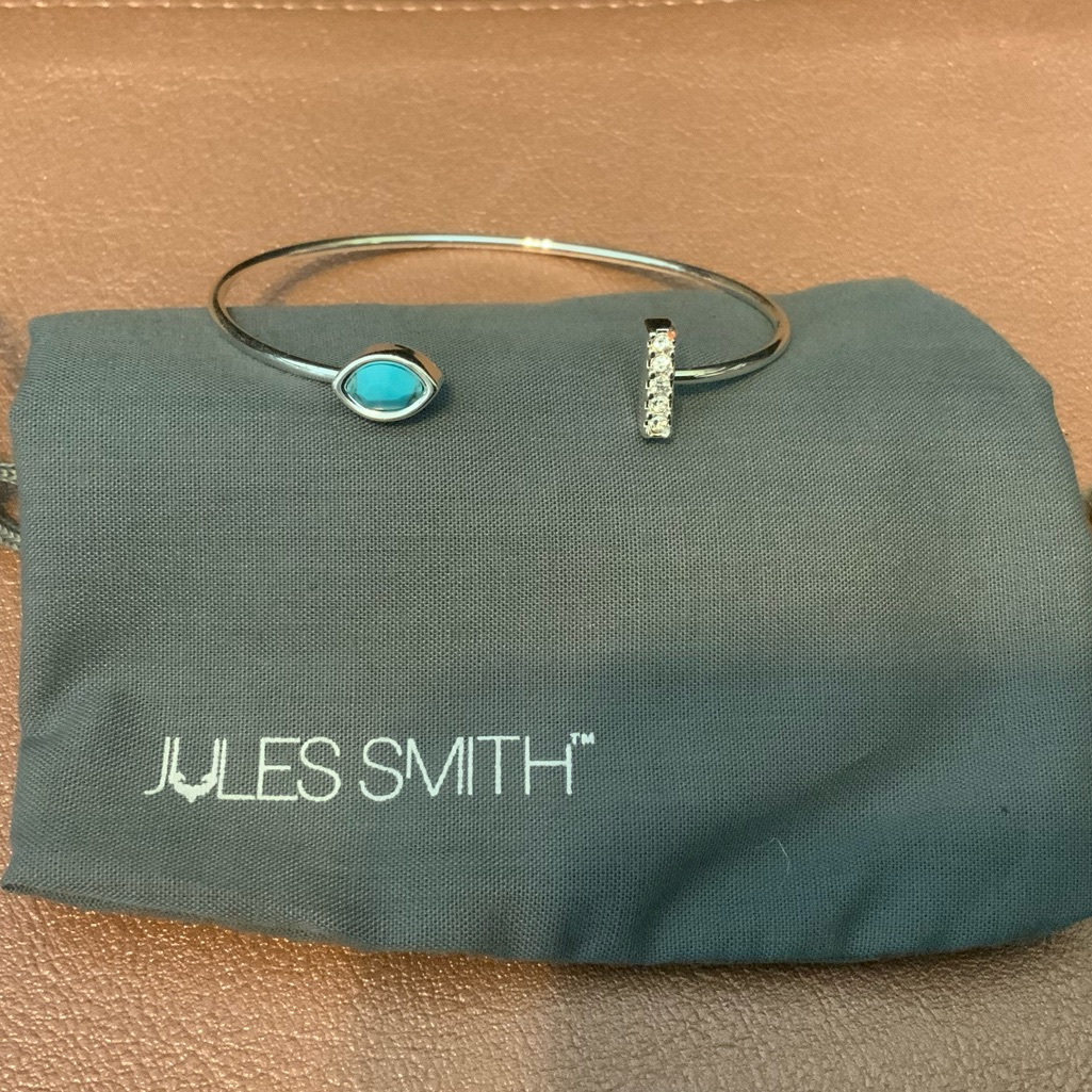 Jules Smith Pave Bar And Stone Cuff